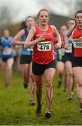 25 November 2012; Mary Ellen Doyle, Gowran A.C., Co. Kilkenny, competing in the Girl's Under 18 and Junior Women at the Woodie's DIY Juvenile and Inter Country Cross County Championships. Tattersalls, Ratoath, Co. Meath. Photo by Sportsfile