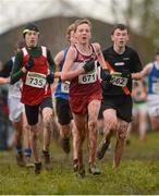 25 November 2012; Cormac Dalton, Mullingar Harriers A.C., Co. Westmeath, competing in the Boy's Under 16 4,000m at the Woodie's DIY Juvenile and Inter County Cross Country Championships. Tattersalls, Ratoath, Co. Meath. Photo by Sportsfile