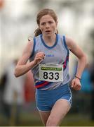 25 November 2012; Siofra Cleirigh Buttner, DSD A.C, on her way to winning the Girls Under 18 4,000m race. Woodie's DIY Juvenile and Inter County Cross Country Championships. Tattersalls, Ratoath, Co. Meath. Photo by Sportsfile