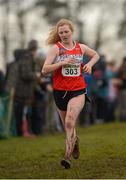 25 November 2012; Mary Mulhare, Portlaoise Athletic Club, on her way to winning the Junior Women's 4,000m race. Woodie's DIY Juvenile and Inter County Cross Country Championships. Tattersalls, Ratoath, Co. Meath. Photo by Sportsfile