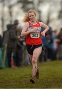 25 November 2012; Mary Mulhare, Portlaoise Athletic Club, on her way to winning the Junior Women's 4,000m race. Woodie's DIY Juvenile and Inter County Cross Country Championships. Tattersalls, Ratoath, Co. Meath. Photo by Sportsfile