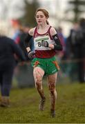 25 November 2012; Linda Conroy, Mullingar Harriers A.C, Co. Westmeath, on her way to finishing 2nd in the Girls Under 18 4,000m race. Woodie's DIY Juvenile and Inter County Cross Country Championships. Tattersalls, Ratoath, Co. Meath. Photo by Sportsfile