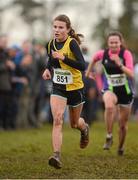 25 November 2012; Aoibhe Richardston, Kilkenny City Harriers, Co. Kilkenny, competing in the Under 18 Girl's 4,000m at the Woodie's DIY Juvenile and Inter County Cross Country Championships. Tattersalls, Ratoath, Co. Meath. Photo by Sportsfile