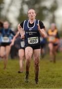 25 November 2012; Aine Kinsella, St. Senan's A.C., Co. Kilkenny, competing in the Junior Women's 4,000m at the Woodie's DIY Juvenile and Inter County Cross Country Championships. Tattersalls, Ratoath, Co. Meath. Photo by Sportsfile