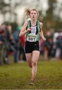 25 November 2012; Emma Wilson, Ballymena, Co. Antrim, competing in the Under 18 Girl's 4,000m at the Woodie's DIY Juvenile and Inter County Cross Country Championships. Tattersalls, Ratoath, Co. Meath. Photo by Sportsfile