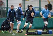 26 November 2012; Leinster's Devin Toner during squad training ahead of their side's Celtic League 2012/13, Round 10, game against Zebre on Saturday. Leinster Rugby Squad Training, UCD, Belfield, Dublin. Picture credit: Stephen McCarthy / SPORTSFILE