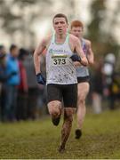 25 November 2012; Cullen Lynch, Togher A.C., Co. Cork, competing in the Junior Men's 6000m at the Woodie's DIY Juvenile and Inter County Cross Country Championships. Tattersalls, Ratoath, Co. Meath. Photo by Sportsfile