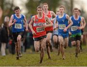 25 November 2012; Curtis Finn, Portlaoise A.C., Co. Laois, competing in the Junior Men's 6000m at the Woodie's DIY Juvenile and Inter County Cross Country Championships. Tattersalls, Ratoath, Co. Meath. Photo by Sportsfile