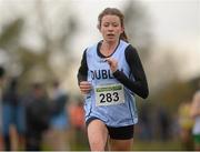 25 November 2012; Eventual 3rd place Sarah McCormack, Dublin, competing in the Senior Women's 8,000m at the Woodie's DIY Juvenile and Inter County Cross Country Championships. Tattersalls, Ratoath, Co. Meath. Photo by Sportsfile