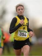 25 November 2012; Ellie Hartnett, U.C.D. A.C., Co. Dublin, competing in the Senior Women's 8,000m at the Woodie's DIY Juvenile and Inter County Cross Country Championships. Tattersalls, Ratoath, Co. Meath. Photo by Sportsfile