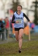 25 November 2012; Sarah McCormack, Dublin, on her way to finishing third in the Senior Women's 8,000m at the Woodie's DIY Juvenile and Inter County Cross Country Championships. Tattersalls, Ratoath, Co. Meath. Photo by Sportsfile