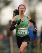 25 November 2012; Laura Crowe, Ríocht A.C., Co. Kerry, competing in the Senior Women's 8,000m at the Woodie's DIY Juvenile and Inter County Cross Country Championships. Tattersalls, Ratoath, Co. Meath. Photo by Sportsfile