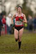 25 November 2012; Clare Gibbons McCarthy, St. Finbarr's A.C., Co. Cork, competing in the Senior Women's 8,000m at the Woodie's DIY Juvenile and Inter County Cross Country Championships. Tattersalls, Ratoath, Co. Meath. Photo by Sportsfile