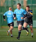 26 November 2012; Leinster's Michael Bent during squad training ahead of their side's Celtic League 2012/13, Round 10, game against Zebre on Saturday. Leinster Rugby Squad Training, UCD, Belfield, Dublin. Picture credit: Stephen McCarthy / SPORTSFILE