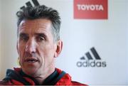 27 November 2012; Munster head coach Rob Penney during a press conference ahead of their side's Celtic League 2012/13, Round 10, game against Glasgow Warriors on Saturday. Munster Rugby Press Conference, University of Limerick, Limerick. Picture credit: David Maher / SPORTSFILE