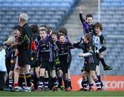 27 November 2012; Terenure Junior School players celebrate winning Corn Mhic Chaoilte. Terenure Junior beat Divine Word Marley 1-13 to 2-6 at the Allianz Cumann na mBunscol Finals, Croke Park, Dublin. Some 1,200 players took part in the finals which were played at the GAA headquarters over the last two days. Picture credit: Ray McManus / SPORTSFILE