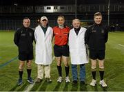 7 November 2012; Match officials James McGrath, Maurice Deegan and Barry Kelly with match umpires before the game. GAA GPA All-Stars 2012 v GAA GPA All-Stars, Sponsored by Opel, Gaelic Park, Corlear Avenue, The Bronx, New York, NY, United States. Picture credit: Ray McManus / SPORTSFILE