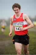 25 November 2012; Michael Mulhare, Portlaoise, before coming second in the Senior Men's 10,000m race. Woodie's DIY Juvenile and Inter County Cross Country Championships. Tattersalls, Ratoath, Co. Meath. Picture credit: Tomas Greally / SPORTSFILE