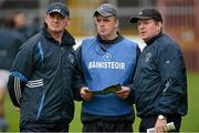 2 December 2012; Castlehaven manager James McCarthy with selectors Niall Cahalane, left, and John Cleary, right. AIB Munster GAA Senior Football Club Championship Final, Castlehaven, Cork v Dr. Crokes, Kerry, Pairc Ui Chaoimh, Cork. Picture credit: Stephen McCarthy / SPORTSFILE
