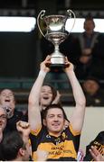 2 December 2012; Dr. Crokes captain Kieran O'Leary lifts the cup following his side's victory. AIB Munster GAA Senior Football Club Championship Final, Castlehaven, Cork v Dr. Crokes, Kerry, Pairc Ui Chaoimh, Cork. Picture credit: Stephen McCarthy / SPORTSFILE