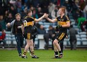 2 December 2012; Dr. Crokes players Kieran O'Leary, left, and Johnny Buckley celebrate their side's victory. AIB Munster GAA Senior Football Club Championship Final, Castlehaven, Cork v Dr. Crokes, Kerry, Pairc Ui Chaoimh, Cork. Picture credit: Stephen McCarthy / SPORTSFILE