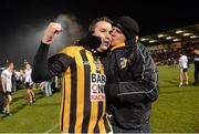 2 December 2012; Oisin McConville, Crossmaglen Rangers, celebrates with his brother Jarlath McConville, right, after the game. AIB Ulster GAA Football Senior Club Championship Final, Crossmaglen Rangers, Armagh v Kilcoo, Down, Athletic Grounds, Armagh. Photo by Sportsfile