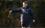 3 December 2012; Leinster head coach Joe Schmidt during squad training ahead of their side's Heineken Cup 2012/13 match against ASM Clermont Auvergne on Sunday. UCD, Belfield, Dublin. Picture credit: Stephen McCarthy / SPORTSFILE