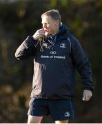 3 December 2012; Leinster head coach Joe Schmidt during squad training ahead of their side's Heineken Cup 2012/13 match against ASM Clermont Auvergne on Sunday. UCD, Belfield, Dublin. Picture credit: Stephen McCarthy / SPORTSFILE