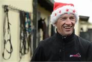 4 December 2012; Jockey Paul Carberry during a yard visit ahead of the launch of the Leopardstown Christmas Festival. Ta Vu Stables, Castletown, Navan, Co Meath. Picture credit: David Maher / SPORTSFILE