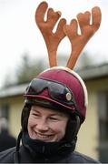 4 December 2012; Jockey Nina Carberry during a yard visit ahead of the launch of the Leopardstown Christmas Festival. Ta Vu Stables, Castletown, Navan, Co Meath. Picture credit: David Maher / SPORTSFILE