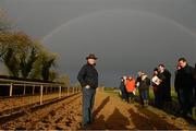 4 December 2012; Trainer Noel Meade speaking to members of the media during a yard visit ahead of the launch of the Leopardstown Christmas Festival. Ta Vu Stables, Castletown, Navan, Co Meath. Picture credit: David Maher / SPORTSFILE