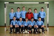 5 December 2012; The Our Lady's Secondary School, Castleblayney, Co. Monaghan, team. FAI All-Ireland Post Primary Schools First Year Futsal Finals, Franciscan College, Sports Centre, Gormanston, Meath. Picture credit: David Maher / SPORTSFILE