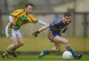 28 October 2012; Brian Gleeson, Spa, in action against James Flaherty, Finuge. Kerry County Intermediate Football Championship Final, Finuge v Spa, Austin Stack Park, Tralee, Co. Kerry. Picture credit: Stephen McCarthy / SPORTSFILE