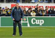 9 December 2012; Leinster head coach Joe Schmidt. Heineken Cup 2012/13, Pool 5, Round 3, ASM Clermont Auvergne v Leinster, Stade Marcel Michelin, Clermont Ferrand, France. Picture credit: Brendan Moran / SPORTSFILE