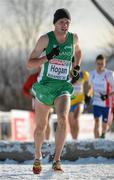 9 December 2012; Patrick Hogan, Ireland, competes in the U23 Men's event. SPAR European Cross Country Championships, Szentendre, Budapest, Hungary. Picture credit: Barry Cregg / SPORTSFILE
