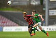 30 October 2017; David Okpako of Bohemians in action against Colin O'Mahony of Cork City during the SSE Airtricity National Under 17 League Final match between Cork City and Bohemians at Turner's Cross in Cork. Photo by Eóin Noonan/Sportsfile