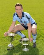 13 May 2012; Dublin Under-21 footballer Mark Schutte pictured with the Leinster and All-Ireland Under-21 Cups. Trinity College Sports Grounds, Santry Avenue, Santry, Dublin. Picture credit: Ray McManus / SPORTSFILE