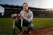 11 December 2012; Jim McEneaney, Louth, with the O'Byrne Cup, at the launch of the Bord na Mona Leinster GAA Series 2013. Croke Park, Dublin. Picture credit: David Maher / SPORTSFILE