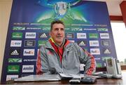 12 December 2012; Munster head coach Rob Penney during a press conference ahead of their Heineken Cup 2012/13, Pool 1, Round 4, game against Saracens on Sunday. Munster Rugby Squad Press Conference, University of Limerick, Limerick. Picture credit: Diarmuid Greene / SPORTSFILE
