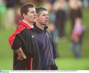 9 February 2003; Paddy O'Rourke, left, Down football Manager pictured with Greg Blaney, Down selector. Picture credit; Damien Eagers / SPORTSFILE