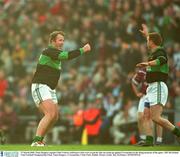 17 March 2003; Nemo Rangers captain Colin Corkery celebrates a late score to put his side one point up against Crossmolina in the dying moments of the game. AIB All-Ireland Club Football Championship Final, Nemo Rangers v Crossmolina, Croke Park, Dublin. Picture credit; Ray McManus / SPORTSFILE