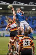 14 December 2012; Willie Earl, Lansdowne, and Ciaran Ruddock, St. Mary's College, contest a lineout. Leinster Senior League Cup Final, St. Mary's College v Lansdowne, Donnybrook Stadium, Donnybrook, Dublin. Photo by Sportsfile