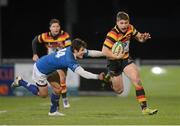 14 December 2012; Cian Aherne, Lansdowne, is tackled by Stephen Toal-Lennon, St. Mary's College. Leinster Senior League Cup Final, St. Mary's College v Lansdowne, Donnybrook Stadium, Donnybrook, Dublin. Photo by Sportsfile