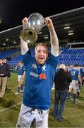 14 December 2012; St. Mary's College captain Richard Sweeney celebrates with the cup after the game. Leinster Senior League Cup Final, St. Mary's College v Lansdowne, Donnybrook Stadium, Donnybrook, Dublin. Photo by Sportsfile