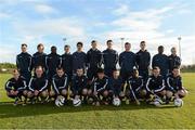 15 December 2012; The Republic of Ireland squad, back row, from left, Gareth Doherty, Stephen Nolan, Ismael Diallo, Josh Miller, Zach El Bouzedi, Conor Masterson, Corey Chambers, Ross Treacy, Robbie McCourt, Jean-Yves Poame and Jake Doyle-Hayes. Front row, from left, Steven Kinsella, Mark Buckley, Brandon Payne, Jesse Stafford-Lacey, Conor Davis, Daniel Mandroiu, Avis Ganiyu, Conor Levingston and Sean Whelan. Republic of Ireland U15 Squad Portraits & Group Shot, AUL Complex, Clonshaugh, Dublin. Picture credit: Barry Cregg / SPORTSFILE