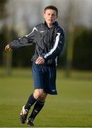 15 December 2012; Conor Levingston, Republic of Ireland, warms up before during squad training. Republic of Ireland U15 Squad Training, AUL Complex, Clonshaugh, Dublin. Picture credit: Barry Cregg / SPORTSFILE