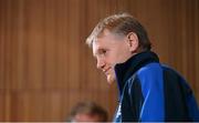 15 December 2012; Leinster head coach Joe Schmidt during a post-match press conference. Heineken Cup 2012/13, Pool 5, Round 4, Leinster v ASM Clermont Auvergne, Aviva Stadium, Lansdowne Road, Dublin. Picture credit: Stephen McCarthy / SPORTSFILE