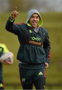 18 December 2012; Munster's Simon Zebo during squad training ahead of their Celtic League 2012/13 game against Connacht on Saturday. University of Limerick, Limerick. Picture credit: Diarmuid Greene / SPORTSFILE