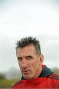 18 December 2012; Munster head coach Rob Penney speaking to the media during a press briefing ahead of their Celtic League 2012/13 game against Connacht on Saturday. University of Limerick, Limerick. Picture credit: Diarmuid Greene / SPORTSFILE