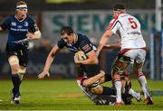 21 December 2012; Devin Toner, Leinster, is tackled by Darren Cave and Neil McComb, right, Ulster. Celtic League 2012/13, Round 11, Ulster v Leinster, Ravenhill Park, Belfast, Co. Antrim. Picture credit: Oliver McVeigh / SPORTSFILE